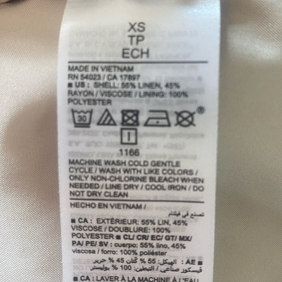 Cream Vest Women’s Size XS - Picture 4 of 4